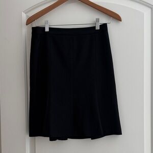 EUC Loft black A-line skirt size, 0 petite